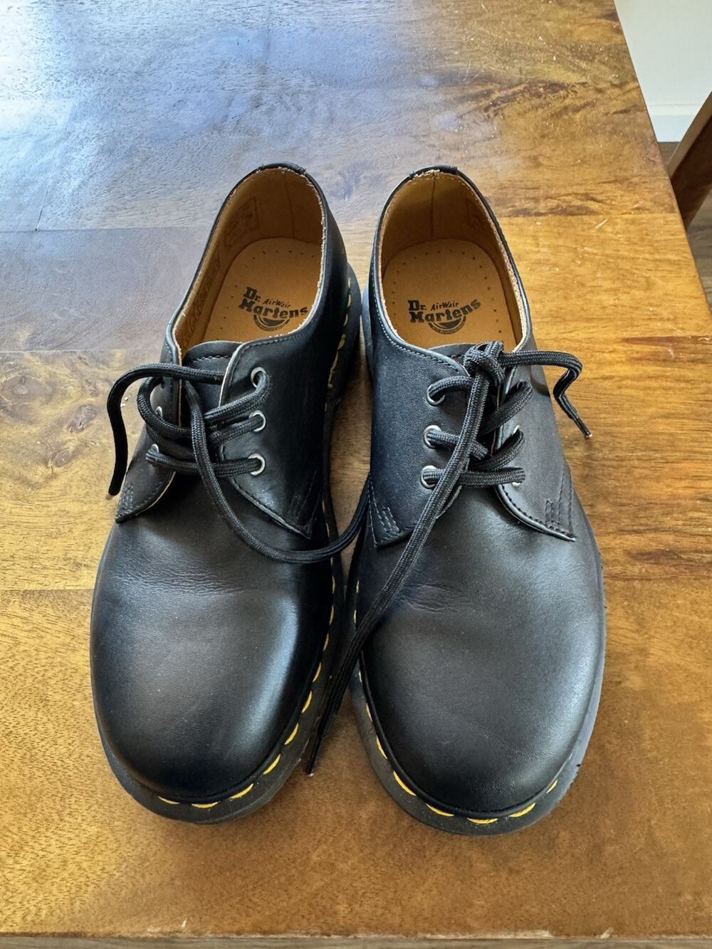 Dr. Martens 1461 Black Smooth Leather Oxford Shoes Women 6 Men 5 EU 37 NEW